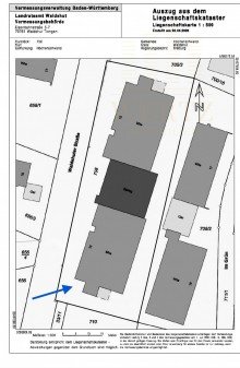 liegenschaftskarte_schrift_geschaerft Gepflegte Wohnung mit ca. 85 m� Wohnfl�che, Wintergarten und drei Balkonen