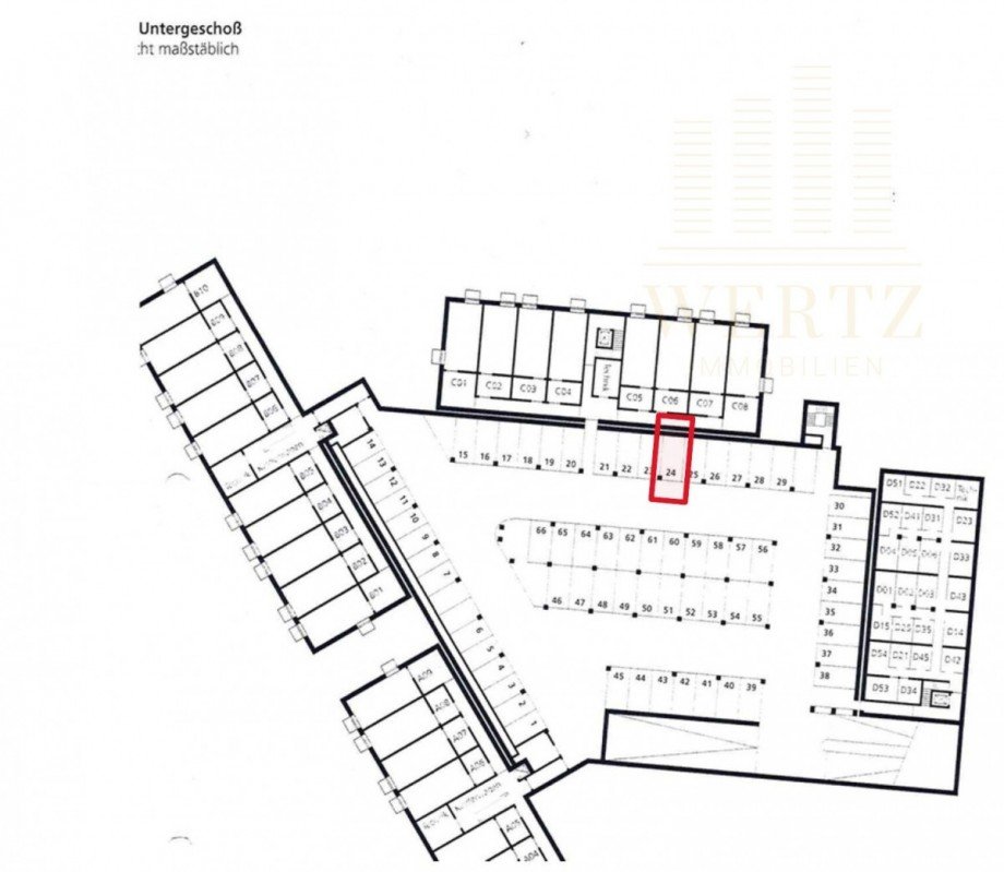 02_Untergeschoss_Tiefgarage_Stellplatz Etagenwohnung Ulm