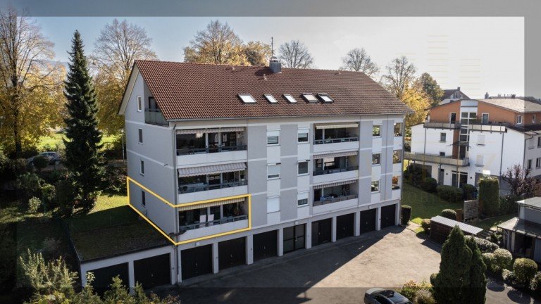 DJI_0080 Lindau Erdgeschosswohnung Gepflegte 3-Zimmer-Erdgeschosswohnung mit gro�em Westbalkon und Einzelgarage in Lindau-Reutin