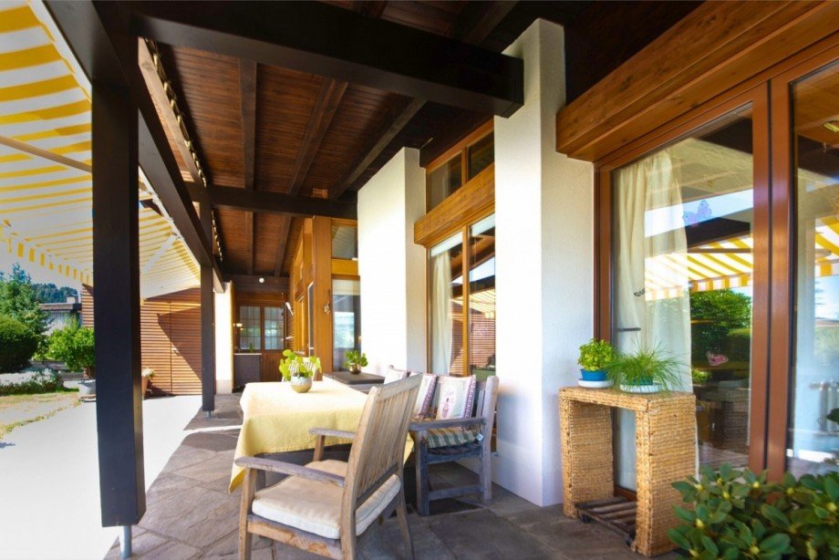 Gesch�tzter Terrassenbereich am Haus Einfamilienhaus Scheidegg / Lindenau